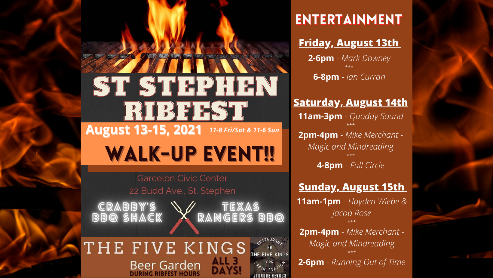 RibFest 2021 St. Stephen, New Brunswick